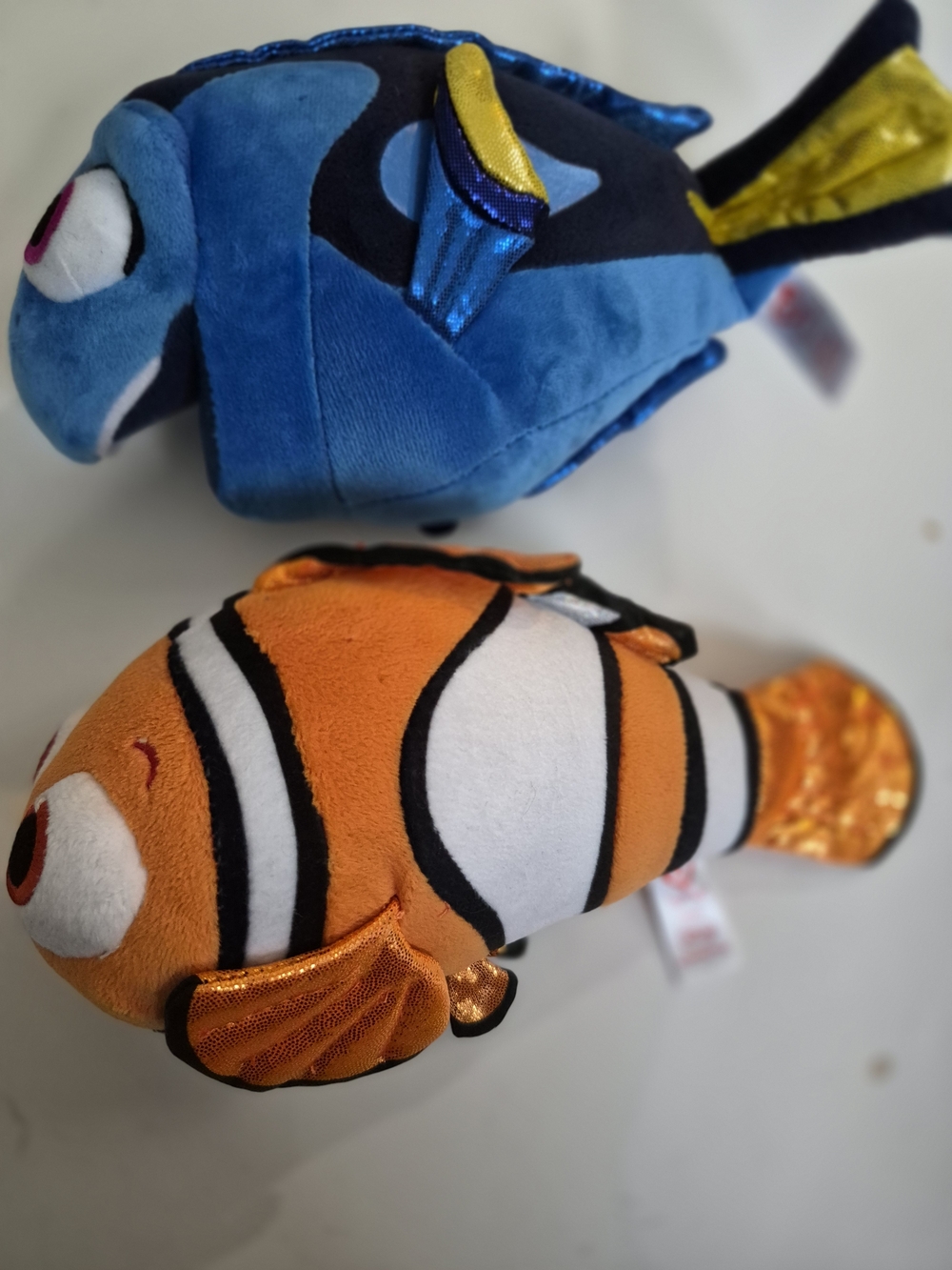 Ty Plush Fish Duo - Nemo Dory Orange Clownfish Lot